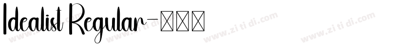 Idealist Regular字体转换